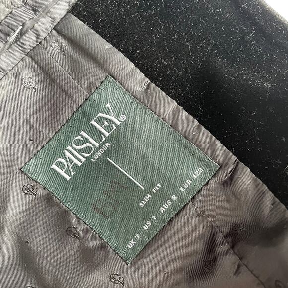 NEW PAISLEY London Kids Blazer 7 Years Velour Collar Faux Fur Cuff - Picture 4 of 12